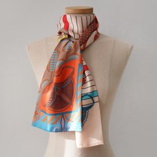 Vavisoo Alpida Maxi 長版領帶式絲質手柄圍巾