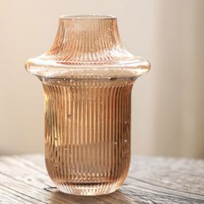 桃子混合曲線玻璃花瓶 A, Peach