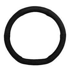 BLEO QM6用皮革D型方向盤套, 黑色