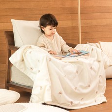 에시앙 아동용 모데즈 극세사 자수 블랭킷, 강아지