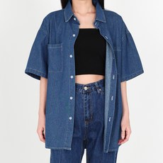 Dotif 女性日常休閒牛仔襯衫 T24SS1-A0162