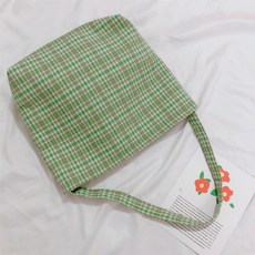 Ringo House格紋實用單肩帆布包