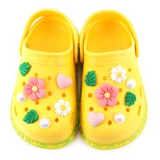 arang.rorang 史迪奇大花朵珊瑚色鞋飾14件組