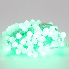 LISHIN Vitson Wonha 聖誕樹燈泡 LED 樹燈球 圓球 櫻桃 96燈 連接型 DC24V, 透明線+綠色, 1個