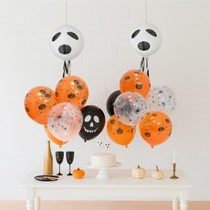 PARTYSHOW 萬聖節氣球裝飾支架 幽靈 + 支架組, 1套, 黑色