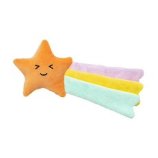 Dogfeet 寵物星球 玩具 流星 宇宙派對系列 柔軟材質 安全不傷害牙齒口腔, 橘色, 1個