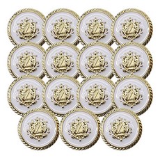 東大門鈕扣王 射出金屬寶石鈕扣 Monkey 25mm, 15個, 白金色