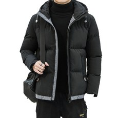 男款簡約拼色外套 M022