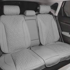 벤딕트 자동차 2열 시트 커버 가죽 뒷좌석 풀커버형 세트 M, 샌드베이지, 1세트