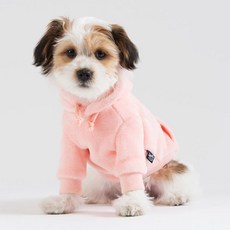 Sniff 寵物霓虹絲絨連帽衫, 粉色的