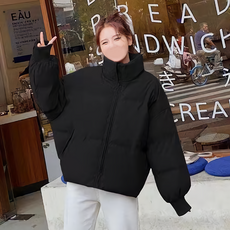 구디프 여성용 숏 패딩 점퍼