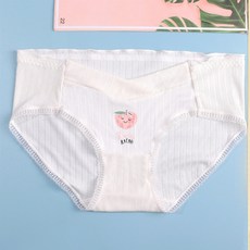 에어 귀여운 썸머 패턴 화이트 임부 팬티