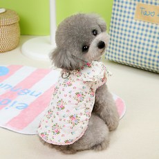 PASTEL PET 寵物荷葉邊大翻領鋪棉背心, 1個, 粉紅色