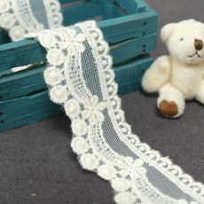 슈슈룸 망사 레이스 방울 1260cm, 망사레이스-방울(아이보리), 1개