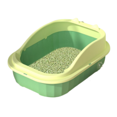 Bluefog 貓咪大型砂盆, 02 綠色