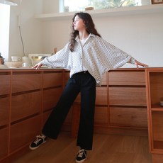 女童漫遊愛心圓點襯衫 J6551