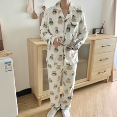 앤드스타일 커플용 베어 수면 잠옷 세트 252508