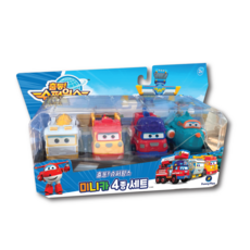 Dispatch Super Wings迷你車4件套, 混色