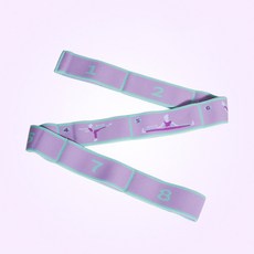 투그램플러스 요가 스트레칭 저항밴드, 01 퍼플 자세, 1개