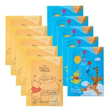 kumhong Disney Fu 兩袋文件 2 x 5p 套組, 黃色, 藍色, 1套