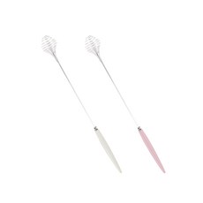 Bogen Allemande Satin 迷你打蛋器 2件組, 白色, 粉紅色, 1套