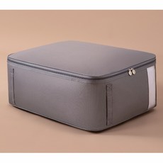 틸그린 무지 이불 보관 가방 대형, 그레이, 1개