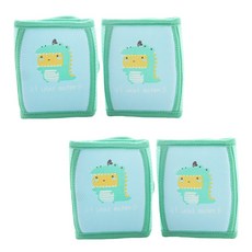 STARDOOR 動物印花魔鬼氈護膝2入組, 恐龍款, 2組