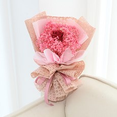 Garden in the City 可愛永生滿天星花束 + 提袋, 粉紅色