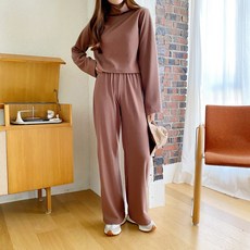 단하루 여성용 호이트 밴딩 스트레이트 롱 팬츠 cppt10900k2a