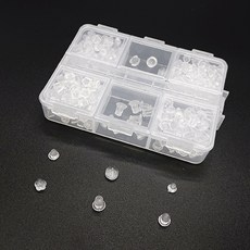 젤루나 귀걸이 뒷마개 실리콘 클러치 6종 + 케이스 세트