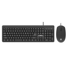 MICRONICS 有線鍵盤滑鼠組, 黑色的, 狂躁 KM150, 一般型