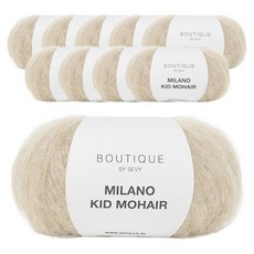 Philips Fiber 米蘭諾幼馬海毛編織線, 501 奶油色, 10個