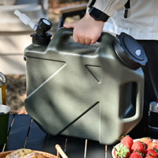 MSRC 휴대용 대용량 캠핑 물통 10L, 카키, 1개