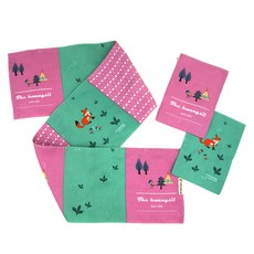 皇室人造絲毛巾 頂級北極狐系列禮盒 3, 混合顏色, 1套, 1箱