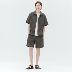 마인드브릿지 남성용 릴랙스핏 풀밴딩 하프팬츠 MYHP3132