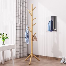 GAGU FEELING 新款立式原木衣架, 原木色