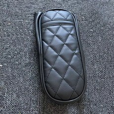 River Fox Casper專用絎縫皮革中央扶手墊, 1個, 黑色