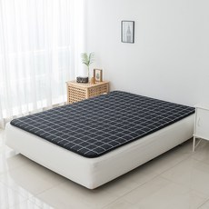 Haniluiryogi 頂級 EMF 碳素電熱毯 HI-401, 方格黑, 雙人(135 x 180 cm)