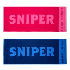 SNIPER 種 30 棉運動毛巾 100 x 40cm, 深藍色, 粉色, 1套