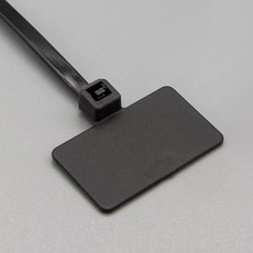 Soltop 電線整理標籤束帶 中, 黑色, 100個