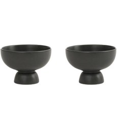 ERATO 艾斯蒂 醬料/甜點/冰淇淋/刨冰碗, 2個, 炭灰色