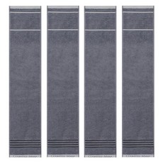 Songwol Towel 松月毛巾 四線運動20毛巾 20 x 100 公分, 4入, 灰色