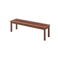 다우체어 로비드 2인용 벤치 의자, 원목색, 1개