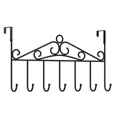 Your Title門縫多功能收納掛勾門勾, 黑色, 1個