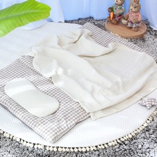 hwamo baby 可拆卸午睡被套組, 棕色