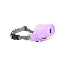 carno 寵物豬鼻造型防咬嘴套 XL號, 1個, 紫色的