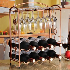 家用鐵製鋼絲多功能酒架 多功能 2層, 單色, 1個