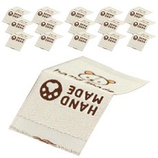 快樂熊 手工熊縫製標籤, 16個, 混色