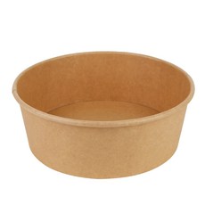 TOGO PACK 牛皮紙圓形容器, 50個, 1入