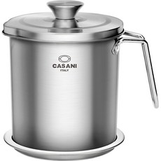 Casani 不鏽鋼濾油壺 2L, 1個, 14cm